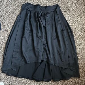 Elle Silk Midi Skirt with wrap ties